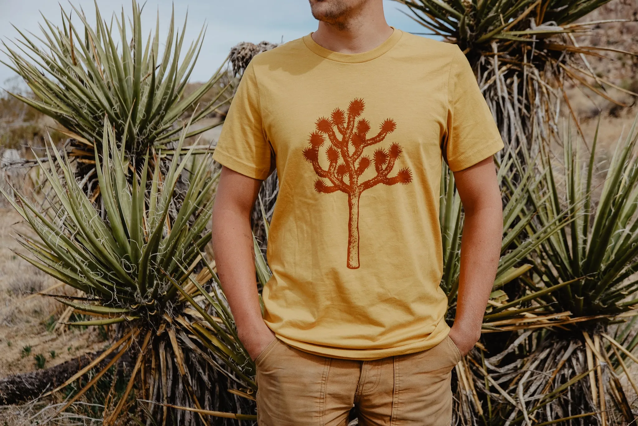 Joshua Tree Tee - Mustard