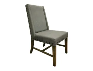 Loft Brown - Upholstered Chair (Set of 2) - Two Tone Gray / Brown