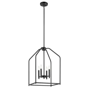 Madden 25" 4-Light Pendant Light, Black Finish