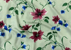 Magnificent Flower  - Clearance Printed Crepe