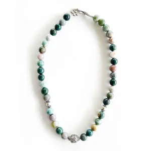 MEH Beautiful Colored Agate Necklace