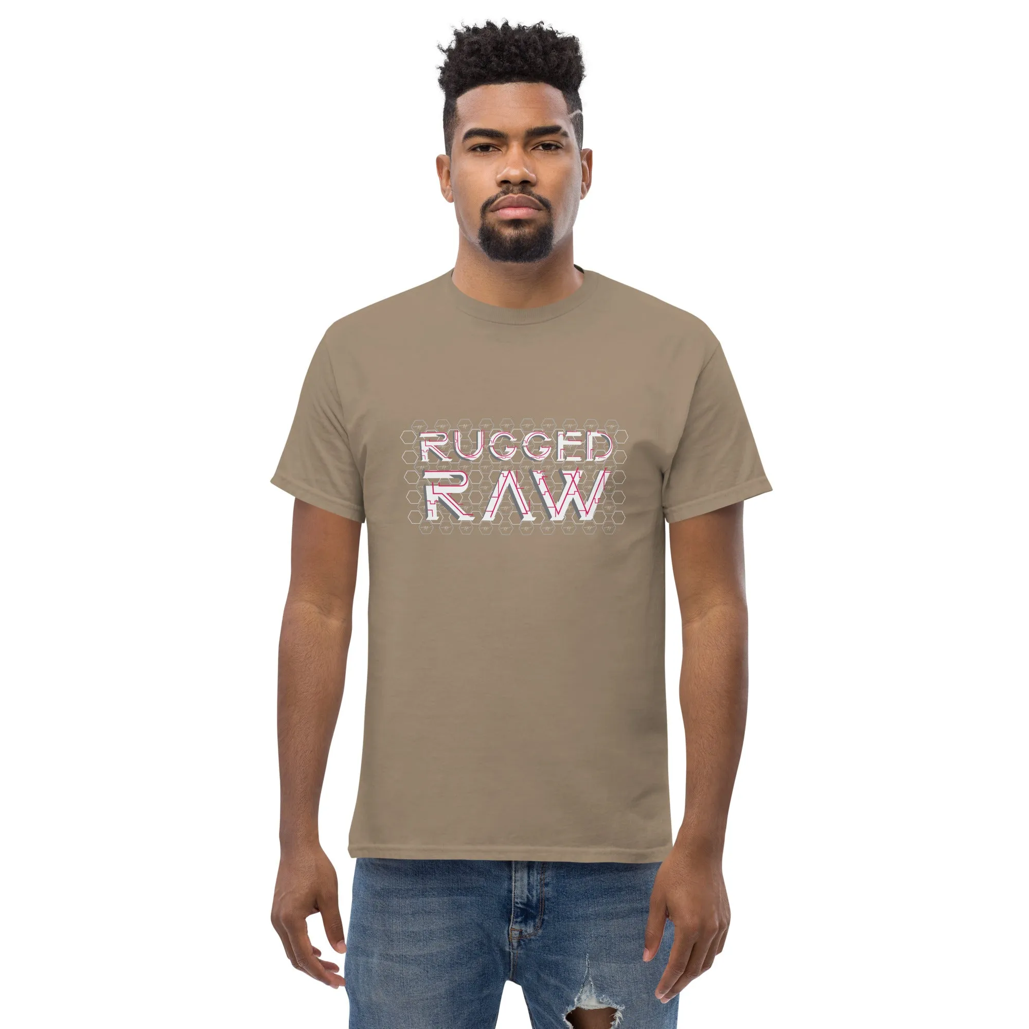 Men's " RUGGED RAW " Graphic T-Shirt