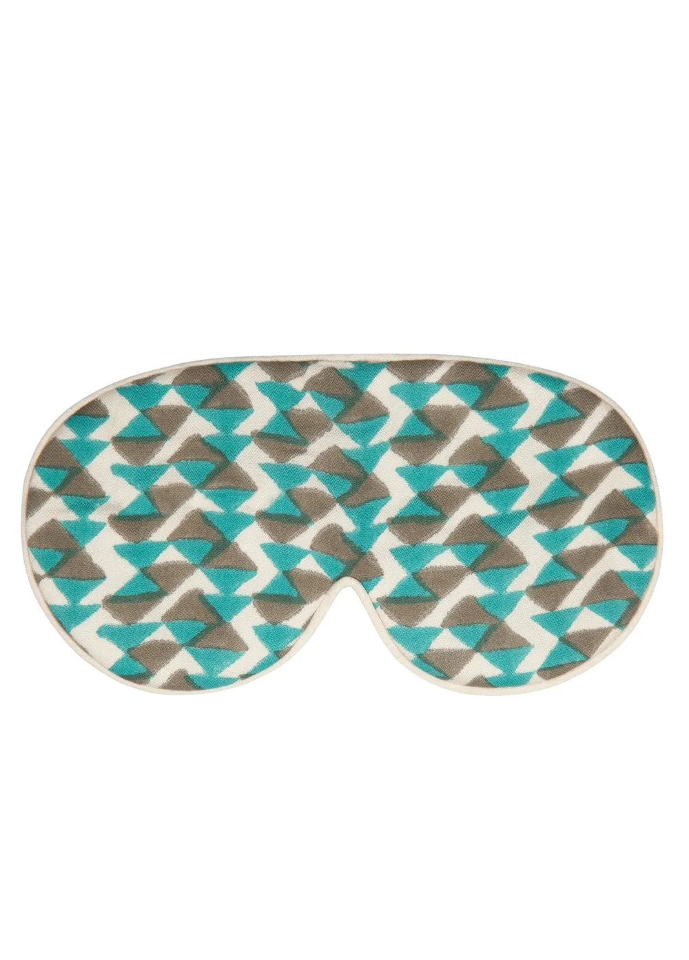 Mulberry Silk Eye Mask - Teal/Grey