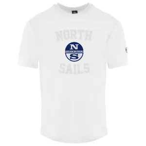 North Sails White Cotton Men T-Shirt