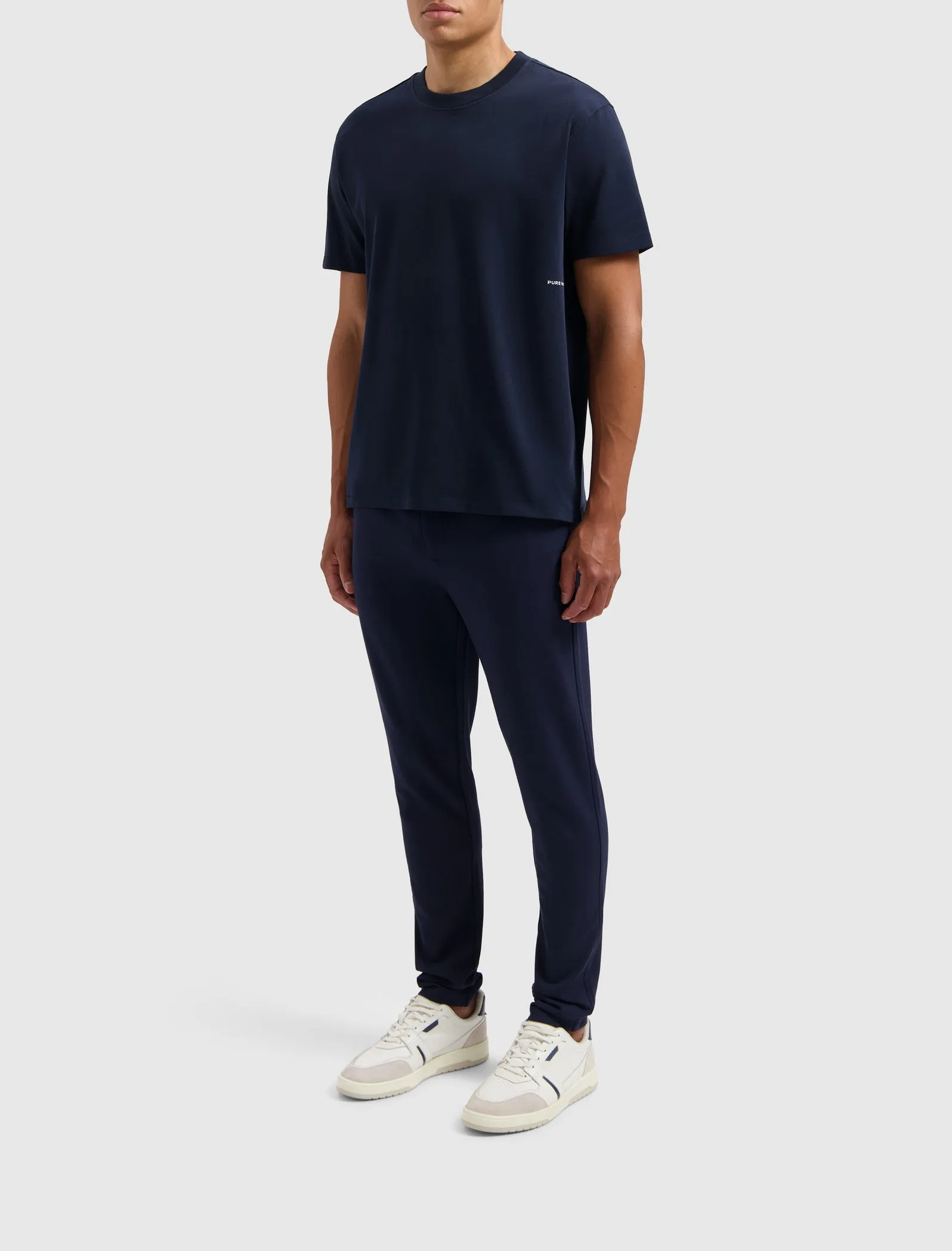 Organic Sideline Wordmark T-shirt | Navy