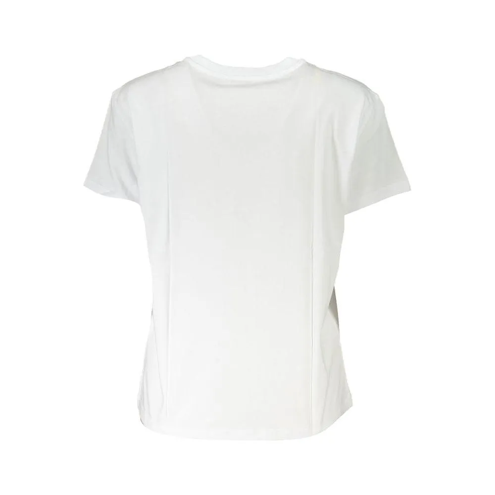 Patrizia Pepe Chic Organic Cotton Crew Neck Tee