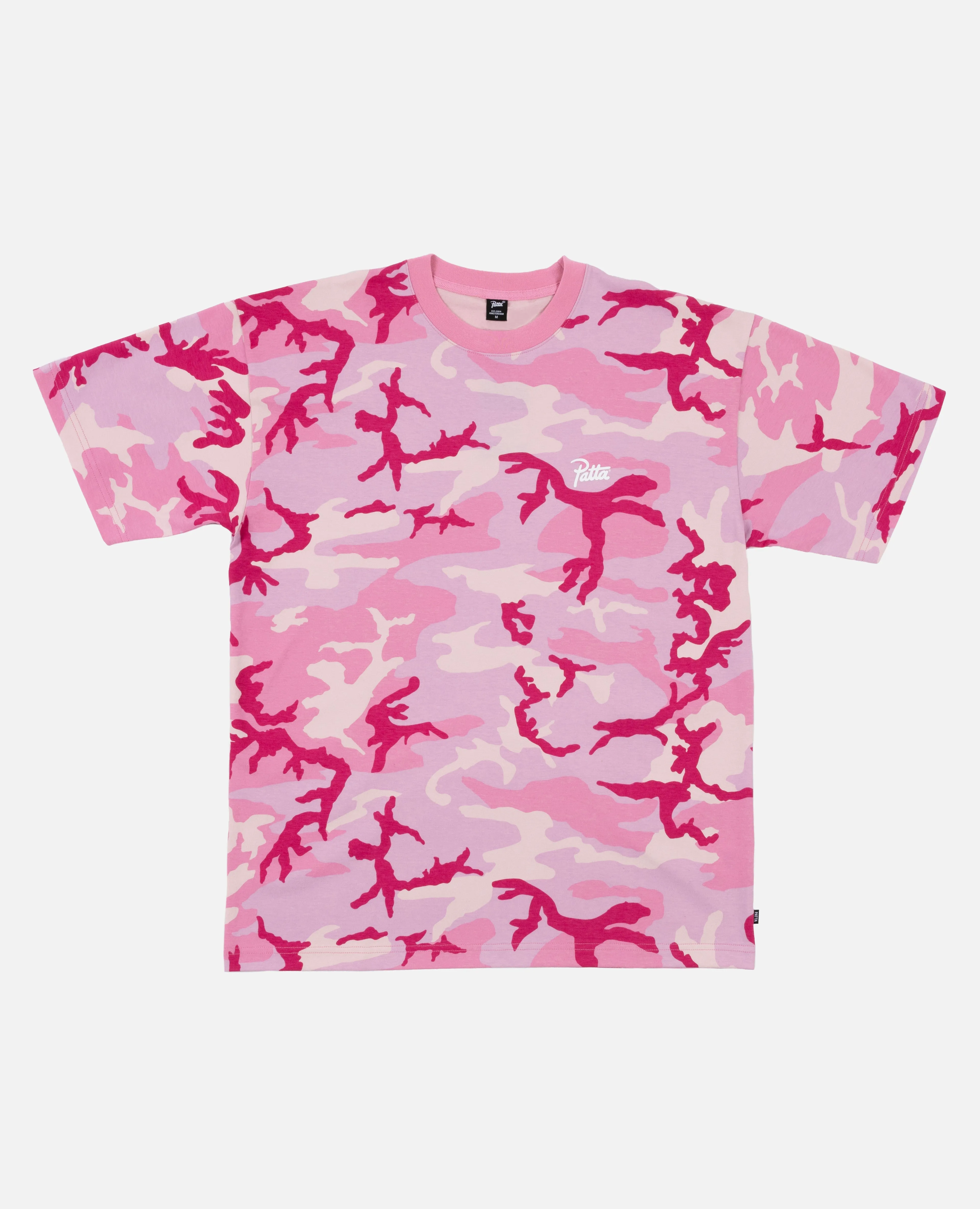 Patta Basic Camo Script Logo T-Shirt (Multi/Woodland Camo)