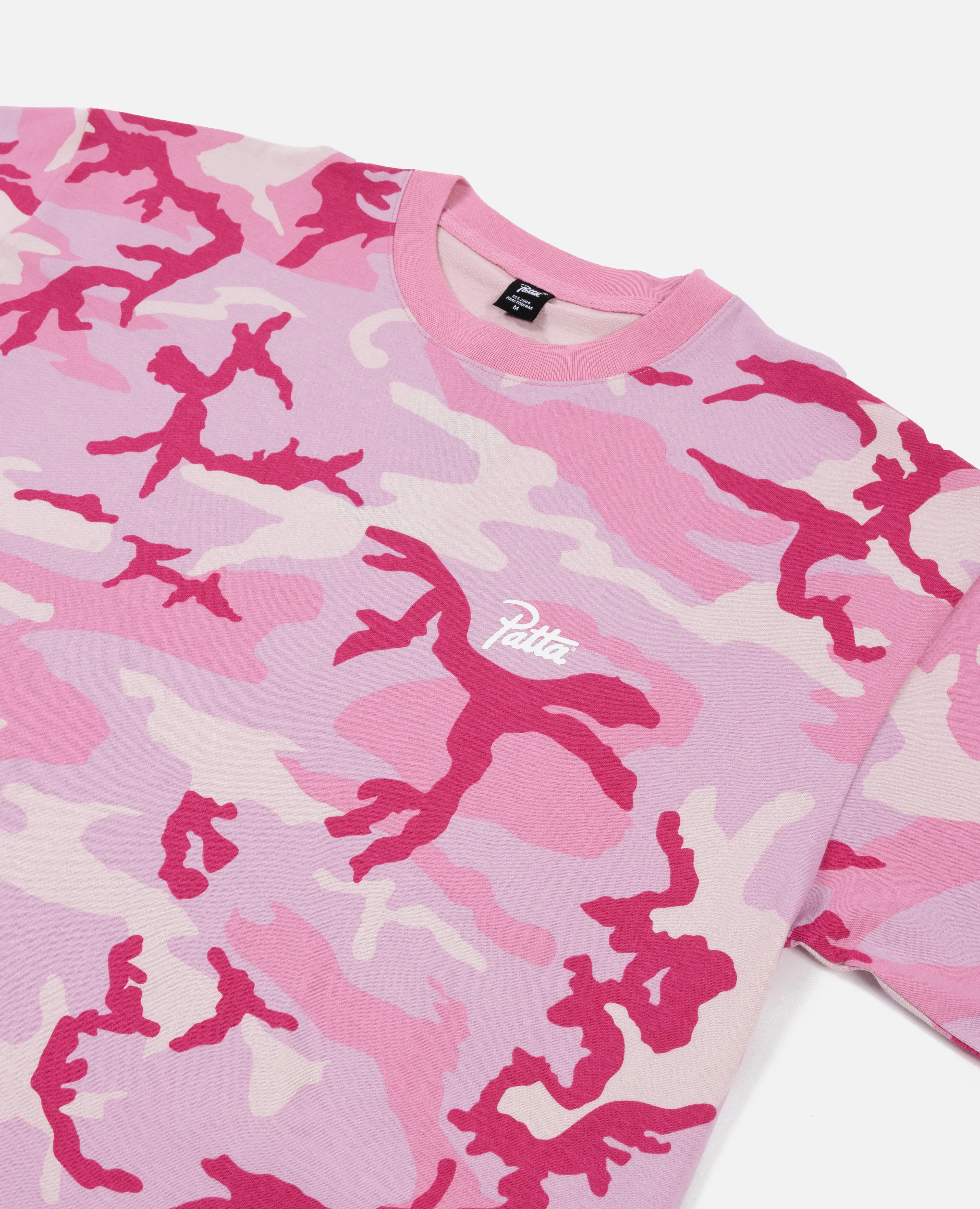 Patta Basic Camo Script Logo T-Shirt (Multi/Woodland Camo)