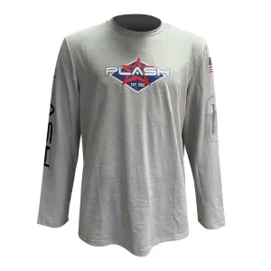 PLASH | Performance LS Fishing Shirts | Light Gray