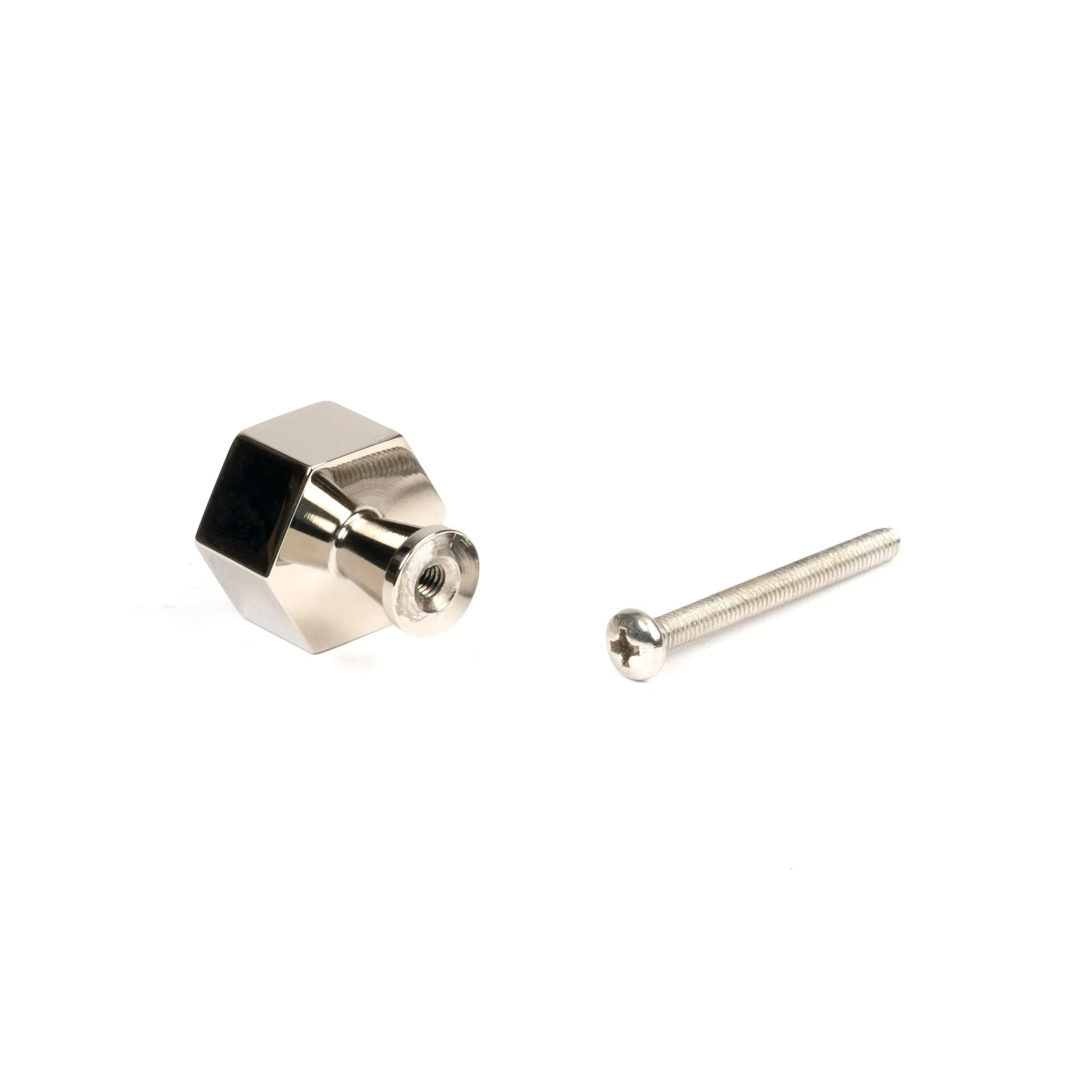 Polished Nickel Kahlo Cabinet Knob - 25mm | From The Anvil