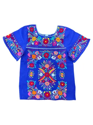 San Miguel Luxury Fine Blouse Royal Blue