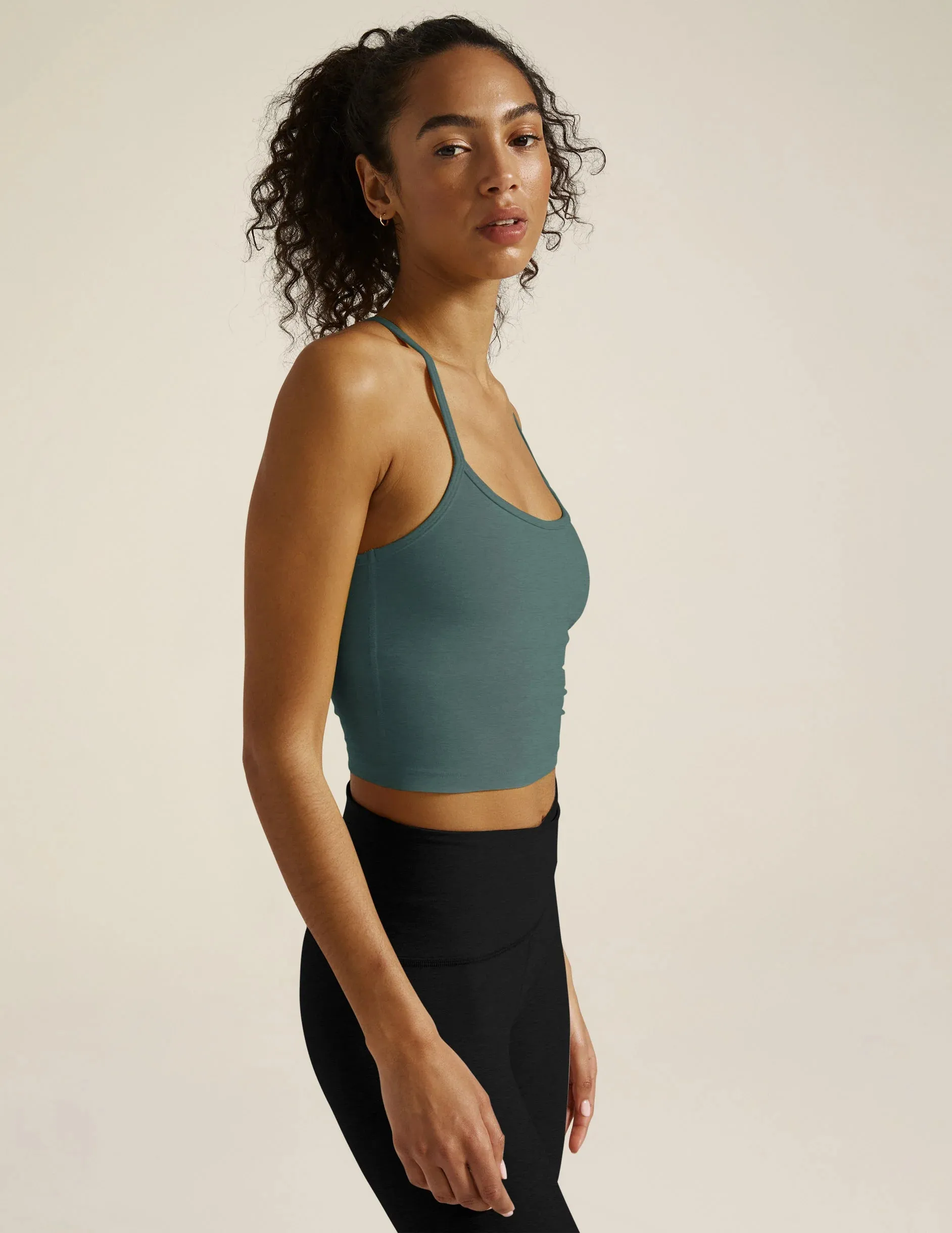 Spacedye Slim Racerback Crop Tank