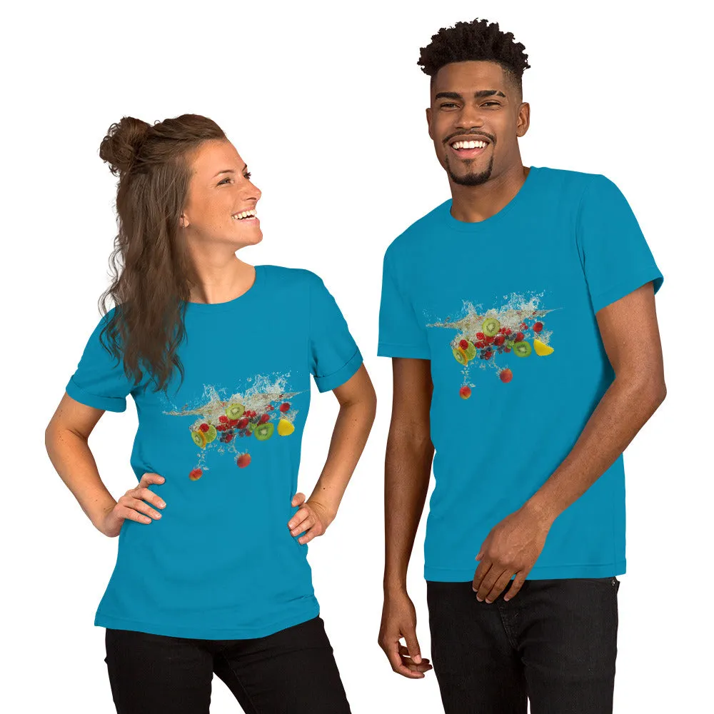 Splash of Summer" Unisex Fruit Water Tee - Soft & Stretchy