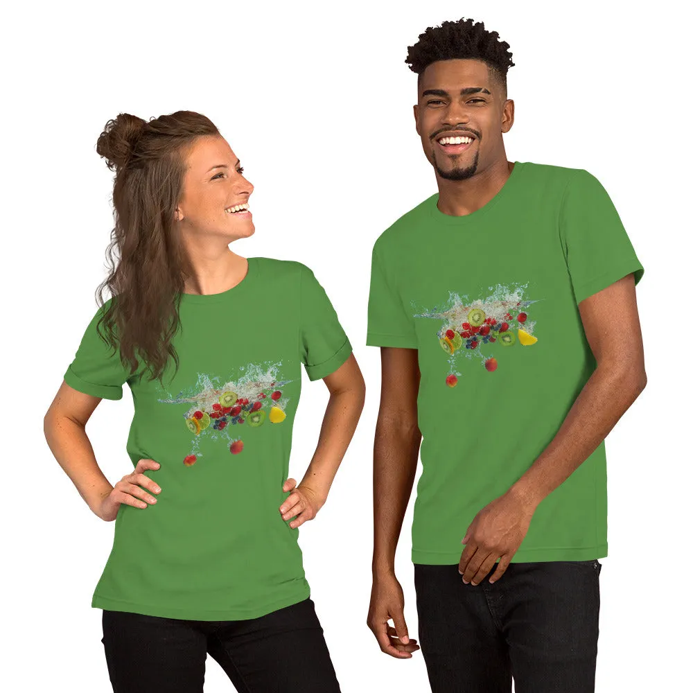 Splash of Summer" Unisex Fruit Water Tee - Soft & Stretchy