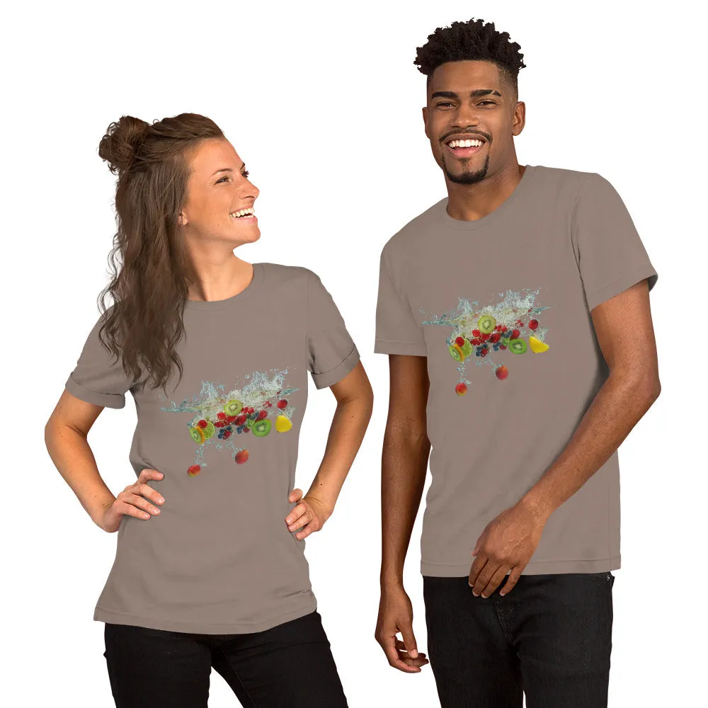 Splash of Summer" Unisex Fruit Water Tee - Soft & Stretchy