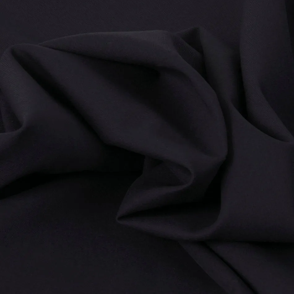 Stretch Midnight Blue Twill Fabric 1861