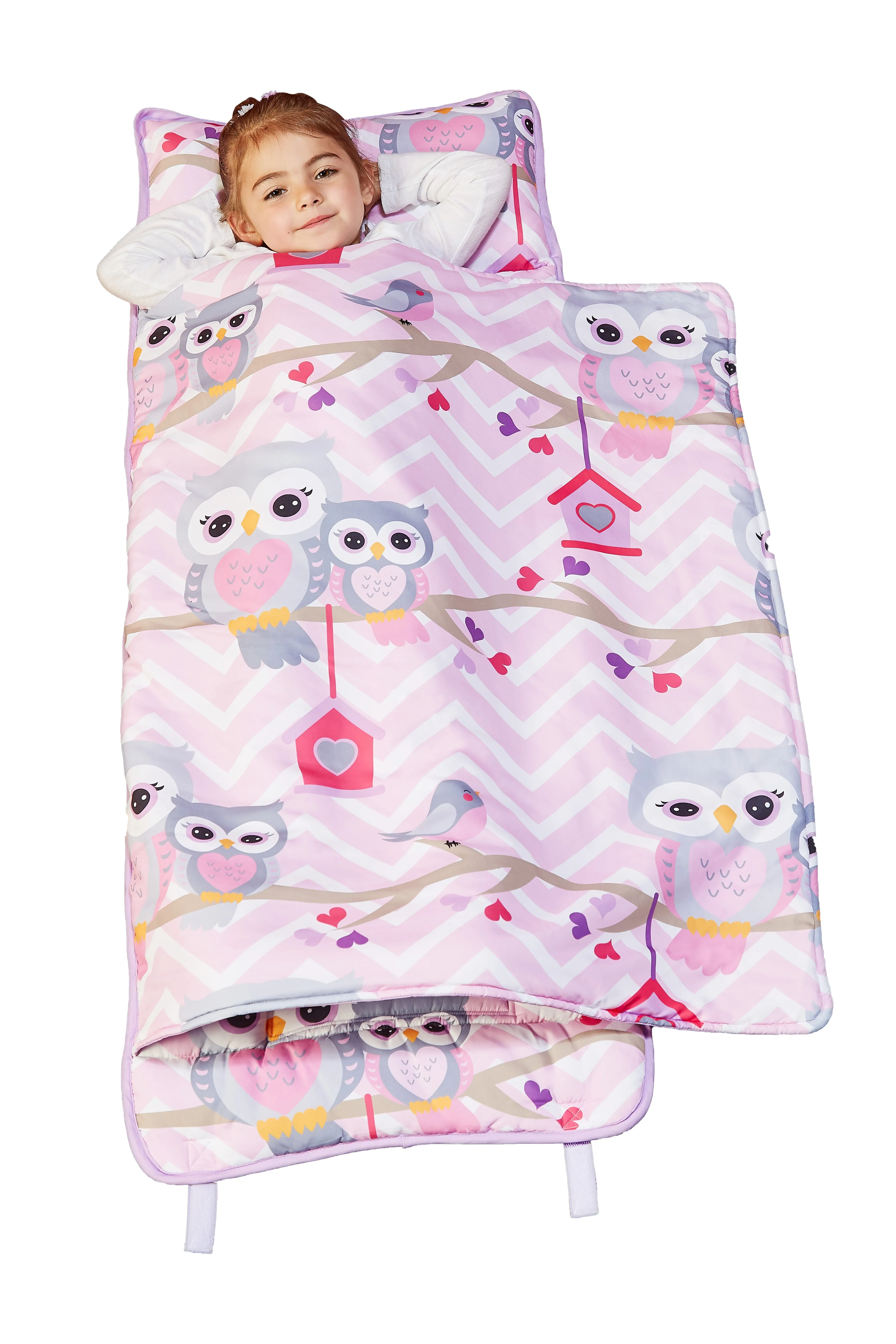 Sweet Owls Nap Mat with Pillow