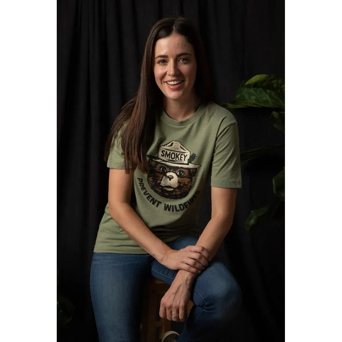 The Landmark Project Retro Smokey Bear T-Shirt - Cactus