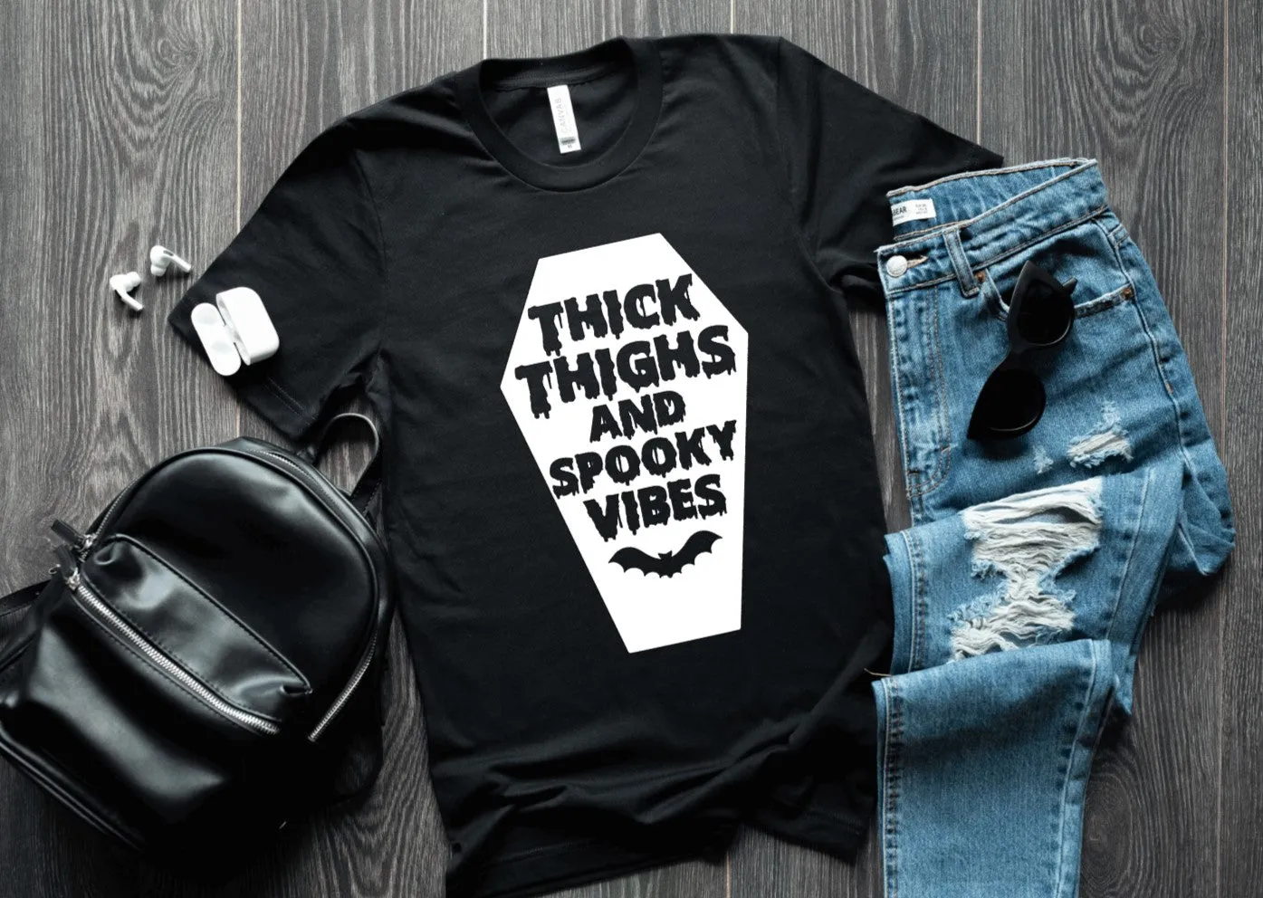 Thick Thighs & Spooky Vibes T-Shirt