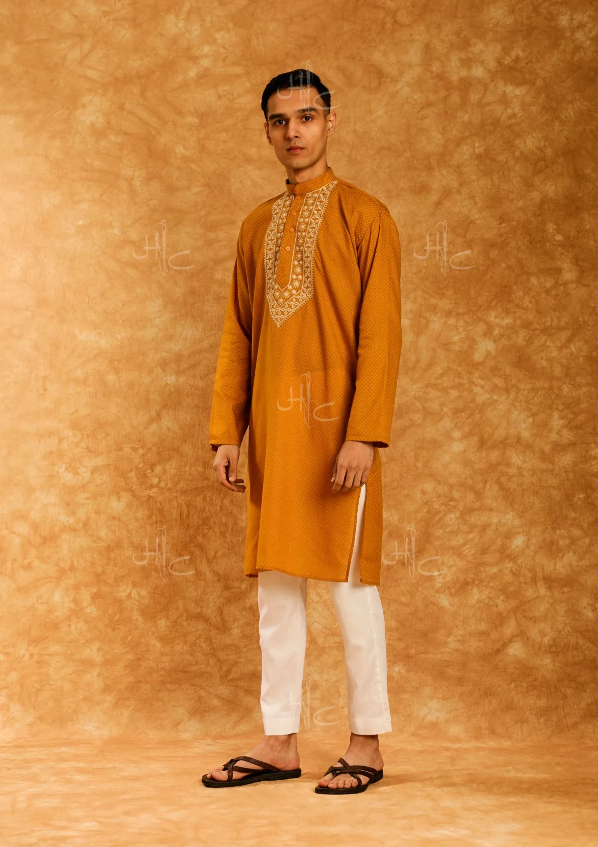 Wasiq Embroidered Rayon Straight Men's Kurta