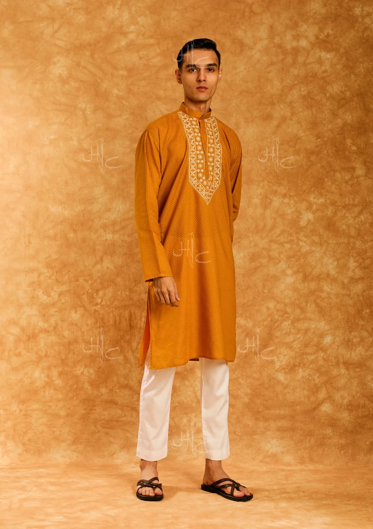 Wasiq Embroidered Rayon Straight Men's Kurta