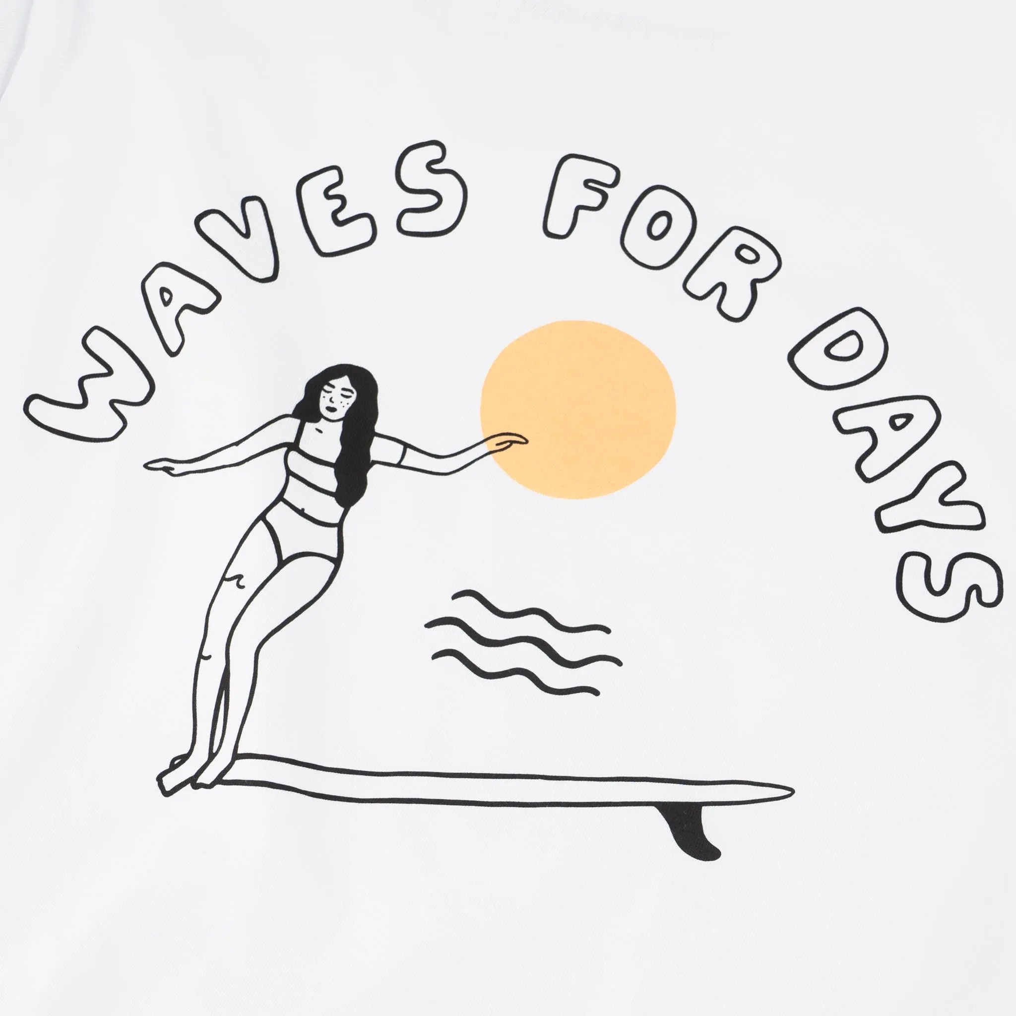 Waves for Days Oversized Long Sleeve T-Shirt