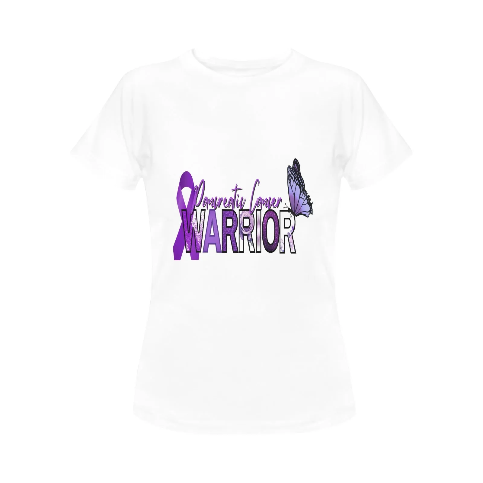 Women's Pancreatic Cancer Warrior T-shirt